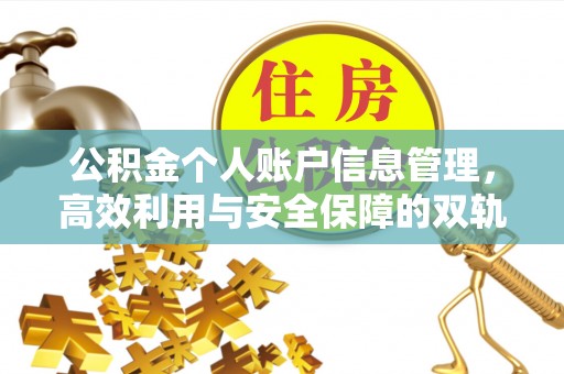 贵德公积金个人账户信息管理，高效利用与安全保障的双轨并行