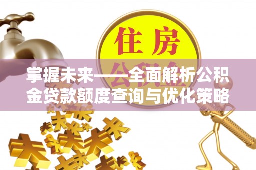 贵德掌握未来——全面解析公积金贷款额度查询与优化策略