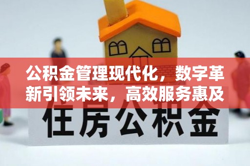 贵德公积金管理现代化，数字革新引领未来，高效服务惠及民生