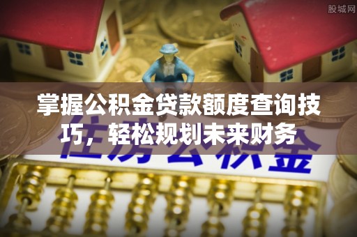 贵德掌握公积金贷款额度查询技巧，轻松规划未来财务