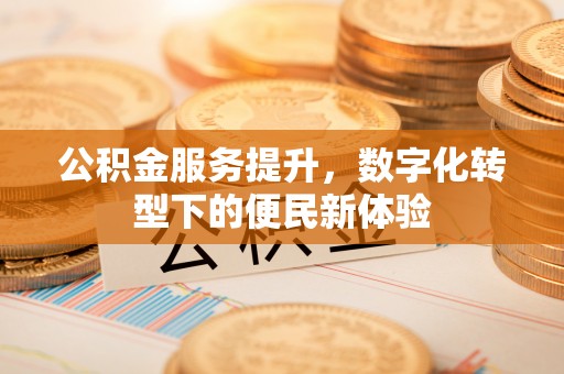 贵德公积金服务提升，数字化转型下的便民新体验