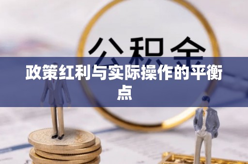 贵德政策红利与实际操作的平衡点