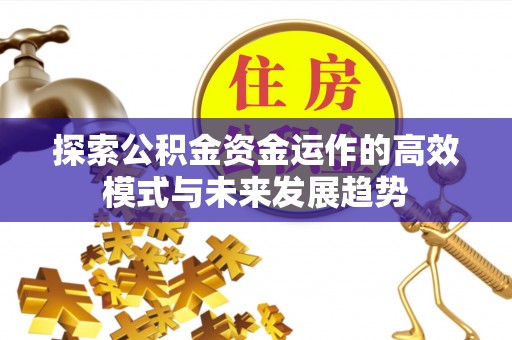 贵德探索公积金资金运作的高效模式与未来发展趋势