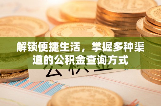 贵德解锁便捷生活，掌握多种渠道的公积金查询方式