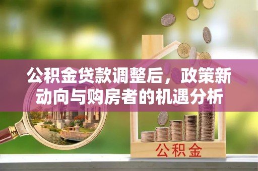 贵德公积金贷款调整后，政策新动向与购房者的机遇分析
