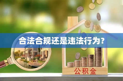 贵德合法合规还是违法行为？