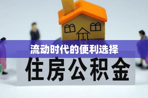 贵德流动时代的便利选择